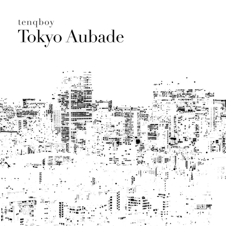 Tokyo Aubade のジャケットをそのまま刷った正方形のステッカー。